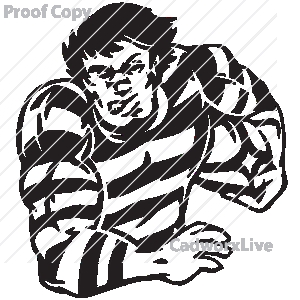 Mean Football Player Clipart Sports Rugby Ball Football