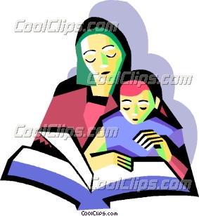 Parent And Child Reading Clipart Clip Art Complements Of Http   