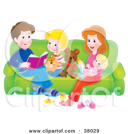 Parent And Child Reading Clipart Newspaper Outline Symbol Hand People
