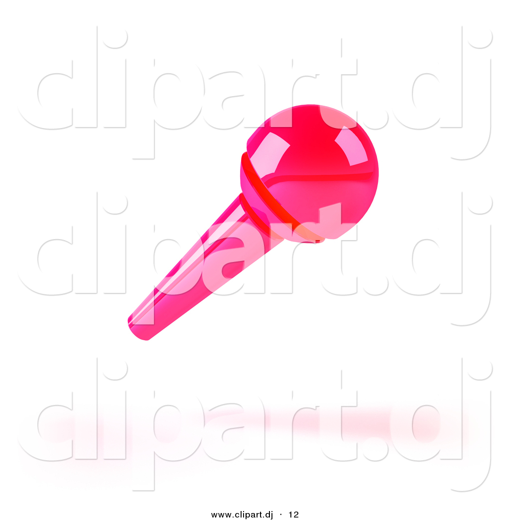 Pink Microphone Clip Art Clipart
