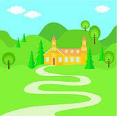 Retirement Village Clipart And Illustrations