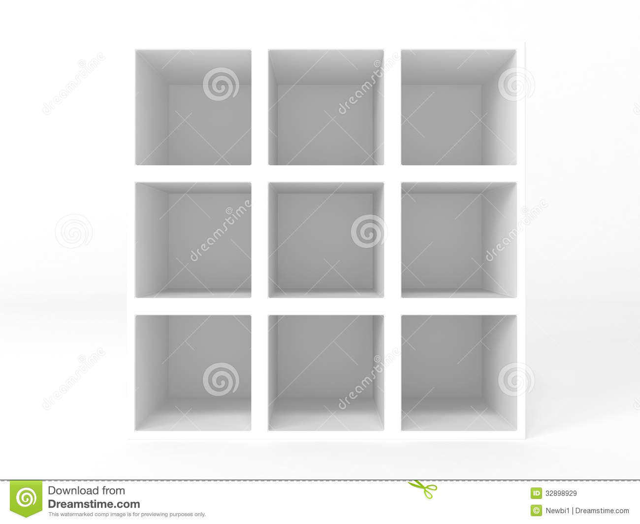 Royalty Free Stock Images  Closet With Empty Shelves