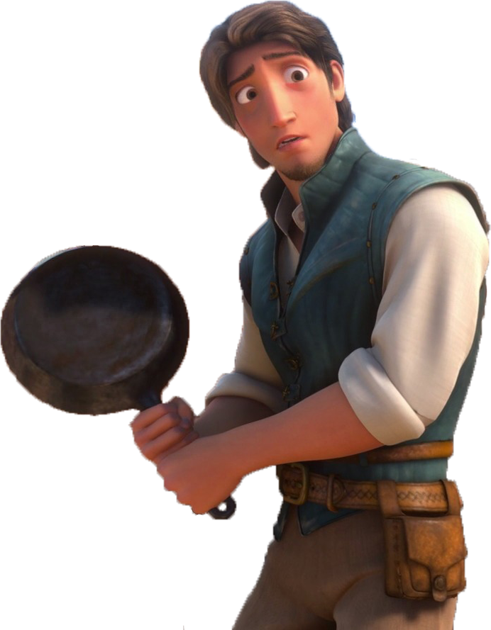 Tangled Flynn Ryder With The Frying Pan Png  By Ent2pri9se On    