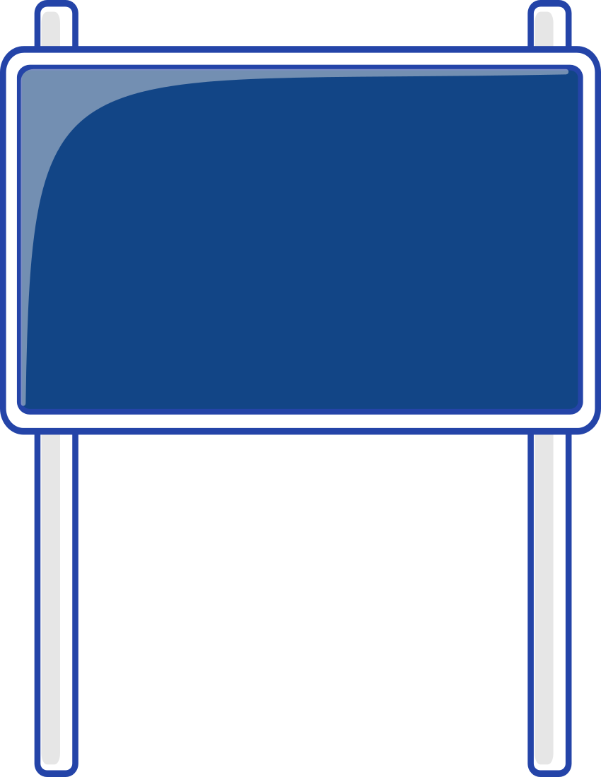     Wpclipart Com Blanks Road Signs Highway Signs Road Sign Blue Png Html