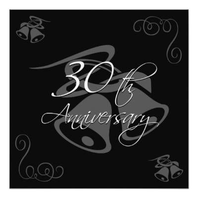 30th Wedding Anniversary Invitations By Anniversarygifts