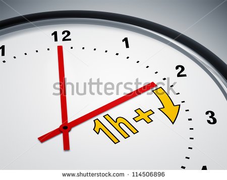 An Image Of A Nice Clock Showing Daylight Saving Time   Stock Photo By    