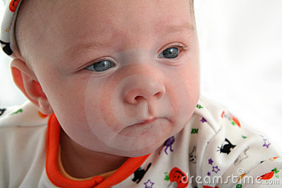 Baby Boy With Serious Face Royalty Free Stock Photo   Image  1671225