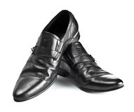 Black Male Shoes With Buckles Stock Images