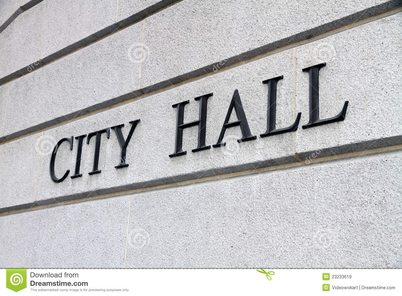 City Hall Sign Royalty Free Stock Images   Image  23233619