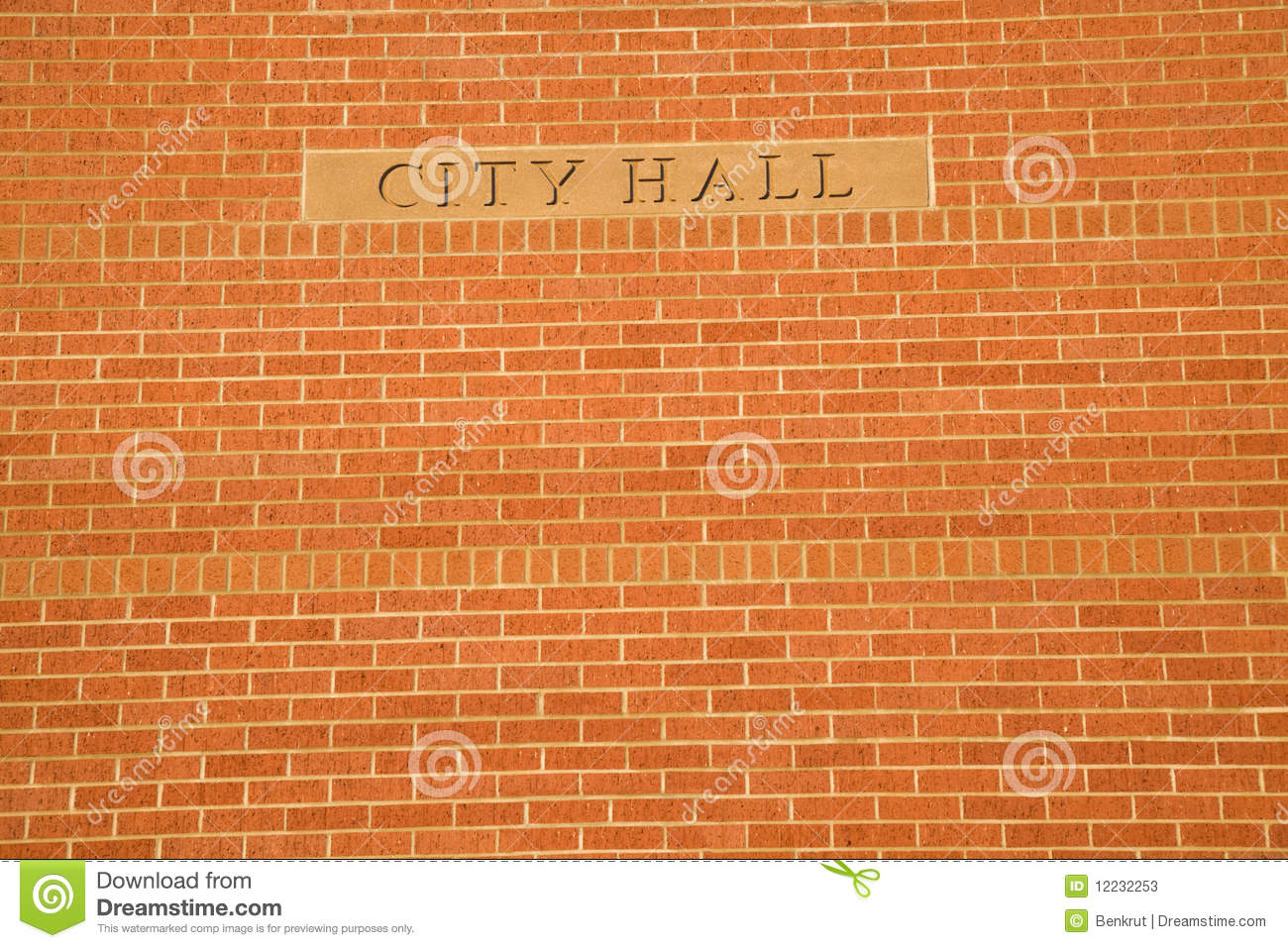 City Hall Sign Stock Photos   Image  12232253
