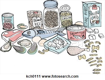 Clipart Of Canned Goods Kch0111   Search Clip Art Illustration Murals
