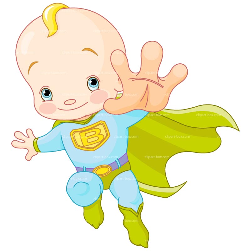Clipart Super Baby   Royalty Free Vector Design
