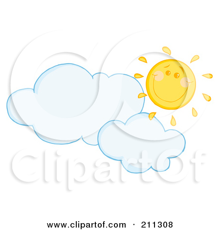 Cloud Floating Under A Happy Sun