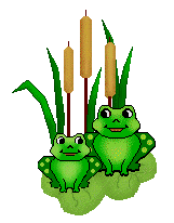 Download Frog Clip Art Of Groups Of Frogs On Lily Pads And Cattails    