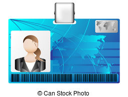 Id Card Illustrations And Clip Art  6530 Id Card Royalty Free