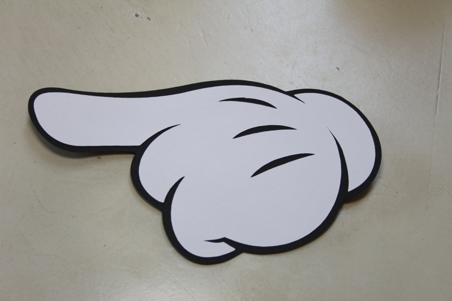 Items Similar To Mickey Mouse Pointer Hand Diy Die Cuts  2  On Etsy