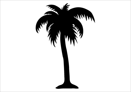 Palm Tree Silhouette Palm Tree Silhouette Graphics Jpg