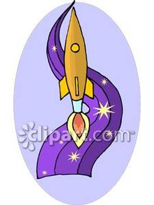 Retro Rocket   Royalty Free Clipart Picture