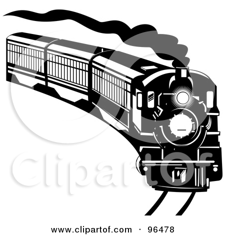 Royalty Free  Rf  Clipart Illustration Of A Black And White Steam