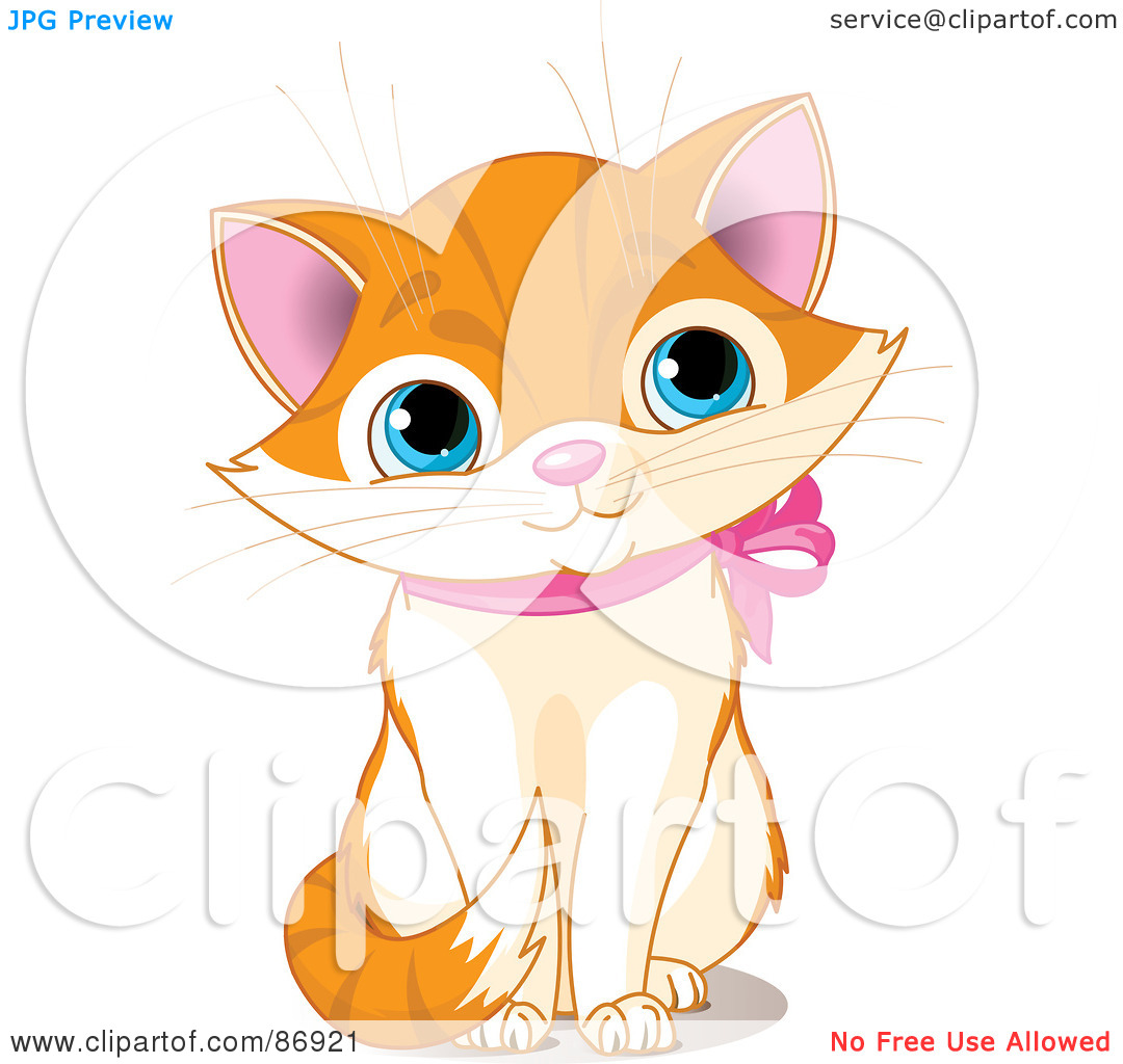 Royalty Free  Rf  Clipart Illustration Of A Cute Marmalade Kitten With