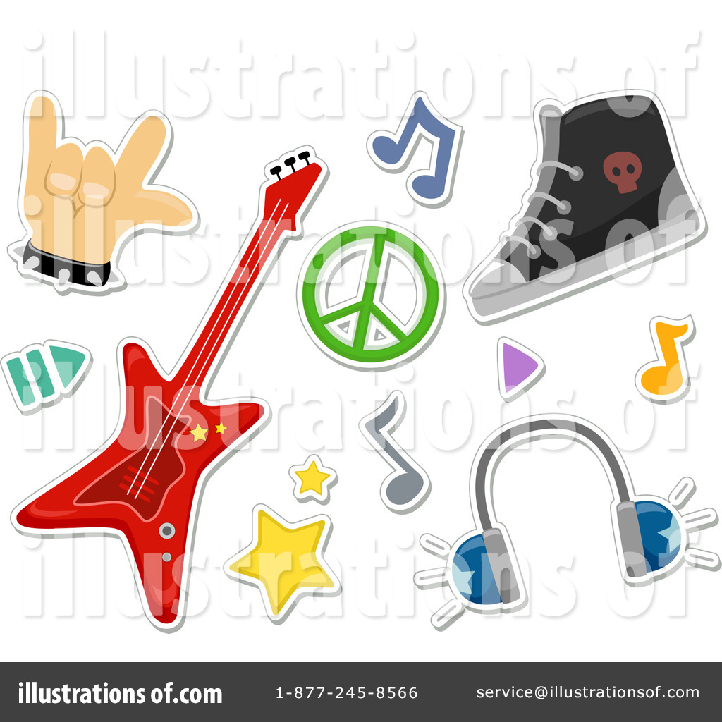 Royalty Free  Rf  Rock Music Clipart Illustration By Bnp Design Studio