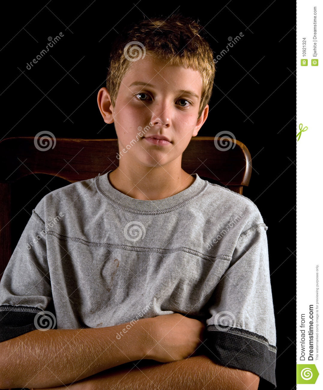 Serious Boy Stock Images   Image  10921324