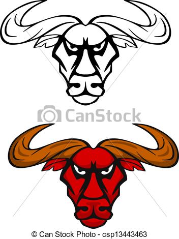 Attack Bull Head For Team Mascot    Csp13443463   Search Clipart