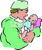 Baby Being Born Birth Delivery Doctor Delivering A Baby Giving Birth