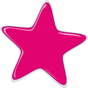 Bright Pink Star Clip Art At Clker Com   Vector Clip Art Online