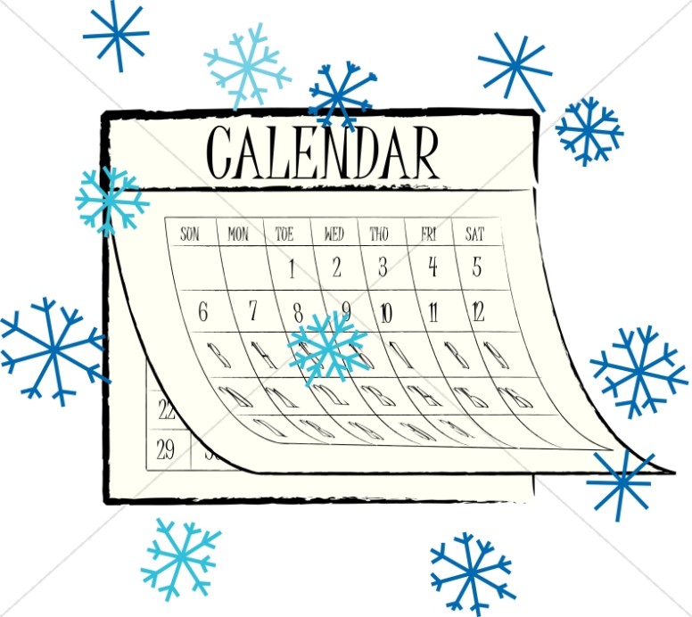 Christian Calendar Clipart