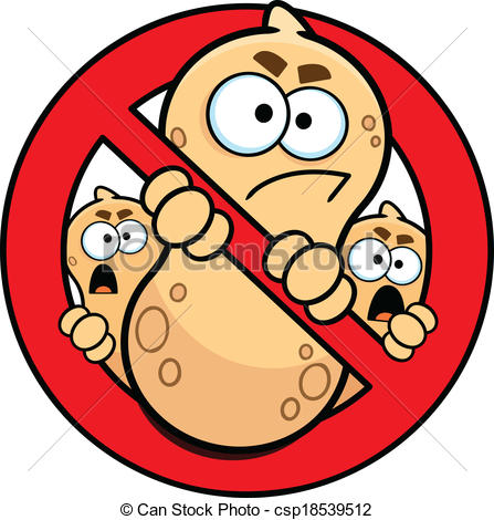 Clip Art Of No Peanuts Allowed Allergy Sign   Cartoon Drawing Of A No