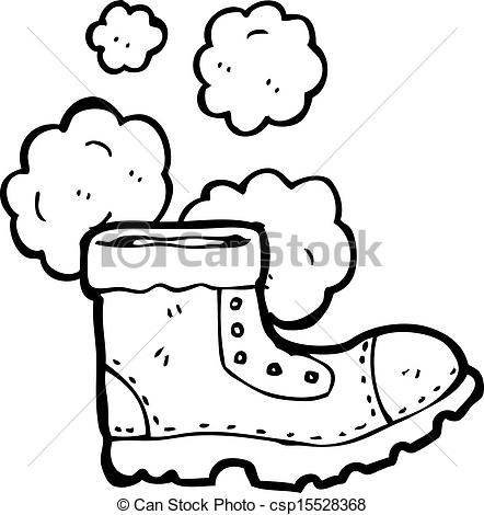 Clip Art Vector Of Old Work Boot Cartoon Csp15528368   Search Clipart