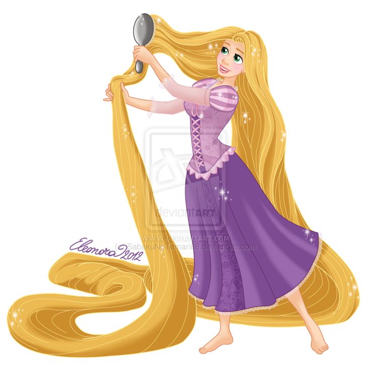 Cosmetology Clip Art No Background   Rapunzel   I Ll Brush My Hair By