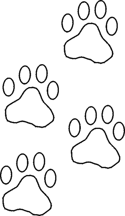 Dog Paw Print Cut Out Clipart   Cliparthut   Free Clipart
