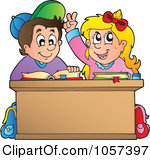 Female Student Studying Clipart School Boy And Girl Studying