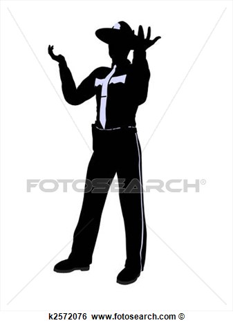 Male Police Officer Illustration Silhouette K2572076   Search Clip Art