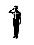 Male Police Officer Illustration Silhouette   Male Police