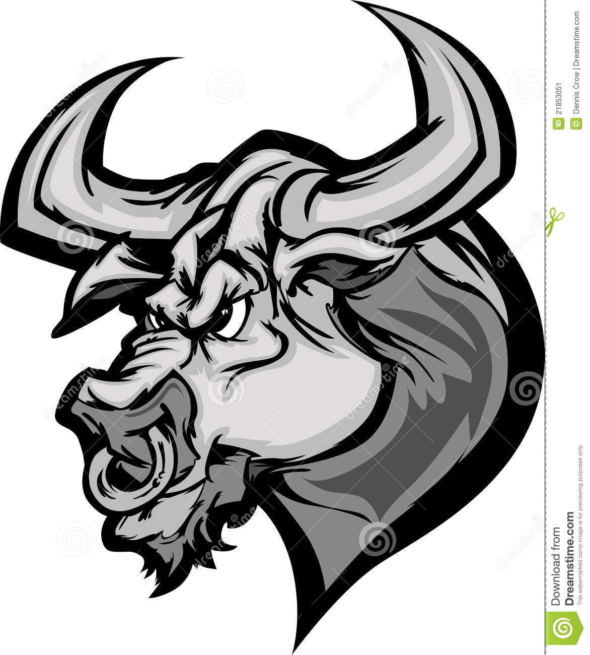 More Similar Stock Images Of   Bull Longhorn Mascot Head Cartoon