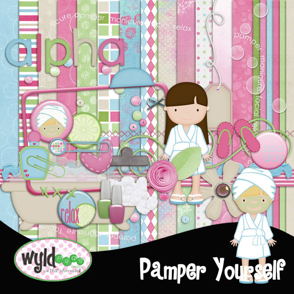 Pamper Yourself Spa Digital Scrapbooking Kit December 03 2013 At 09