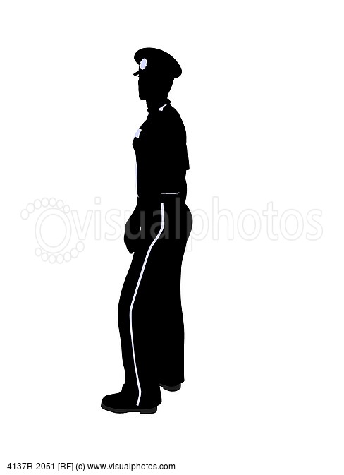 Police Officer Silhouette Male Police Officer Silhouette