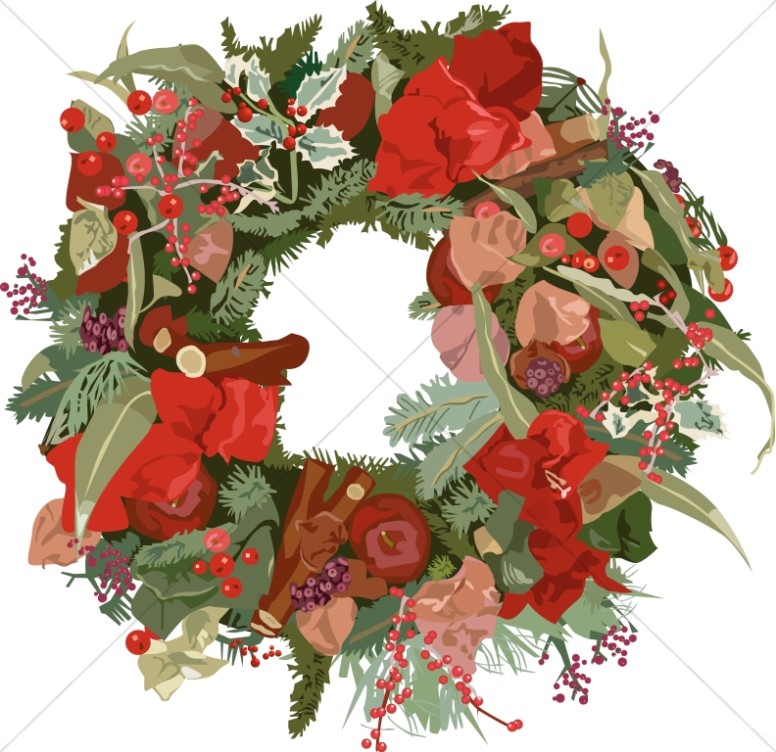 Religious Christmas Clipart Traditional Christmas Decoration Clipart