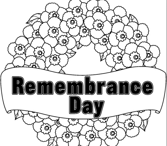 Remembrance Day Coloring Page   Coloring Book