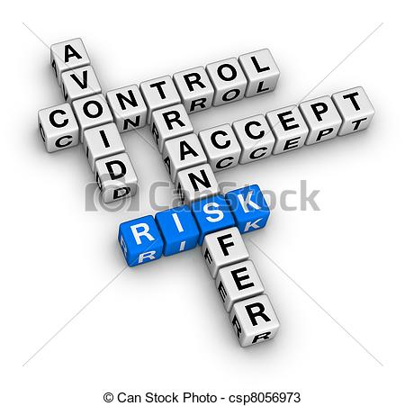 Risk Management Crossword  New Business Concept 