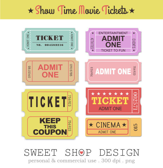 Sale Movie Clipart Ticket Clipart Royalty Free Clipart Movie Night