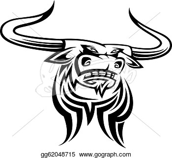 Stock Illustration   Bull Mascot  Clipart Drawing Gg62048715