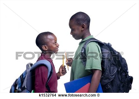 Stock Photo   African American Students  Fotosearch   Search Stock