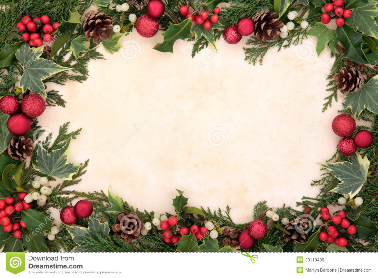Traditional Christmas Border Royalty Free Stock Images   Image