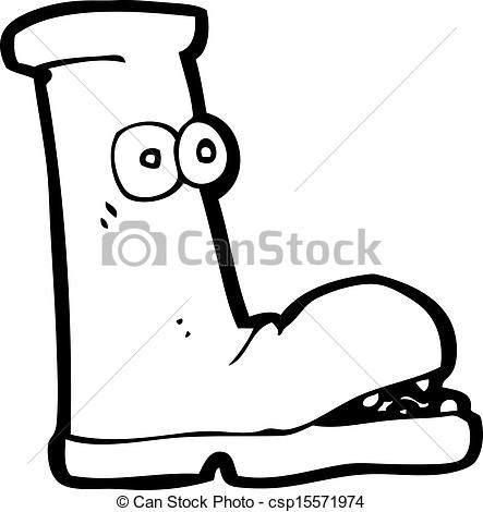 Vectors Illustration Of Cartoon Old Boot Csp15571974   Search Clipart