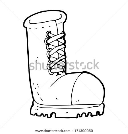 Work Boot Clipart Cartoon Old Work Boot