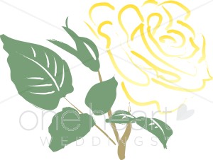Yellow Rose Sketch Clipart   Rose Clipart